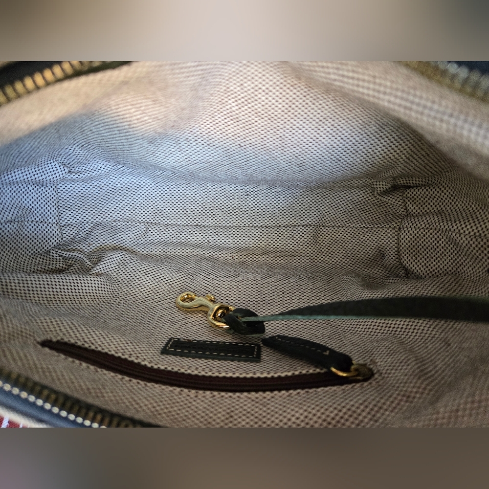 Dooney & Bourke Black and Gray Hobo Bag - Picture 9 of 14